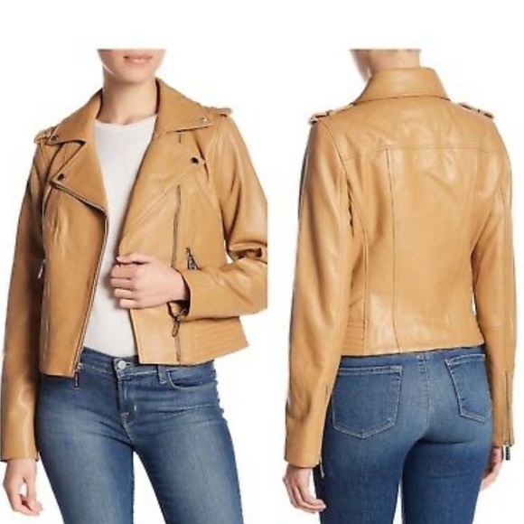 Michael Michael Kors BRAND NEW LEATHER JACKET - Picture 1 of 8